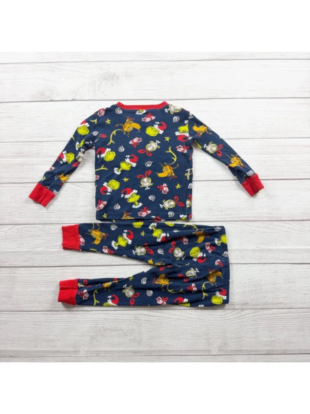Grinch Carter's Pajama Set Christmas Holiday Print Sleepwear 18-24 Months